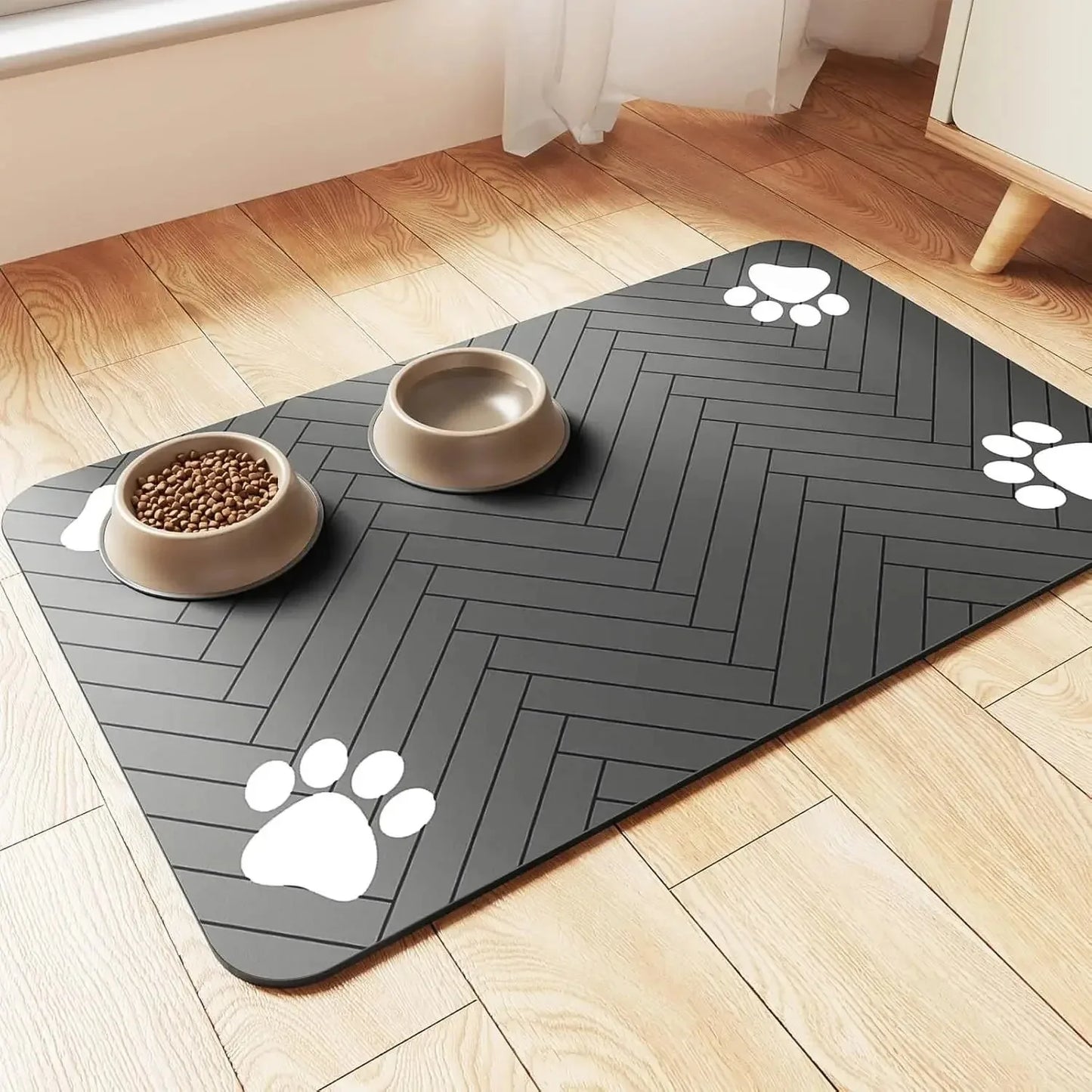 Absorbent Anti-Slip Pet Feeding Mat