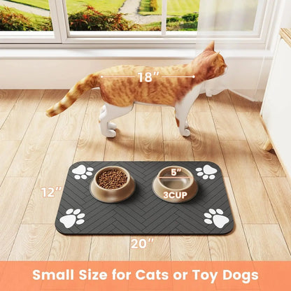 Absorbent Anti-Slip Pet Feeding Mat