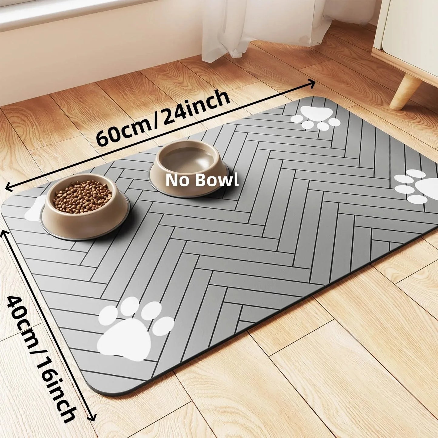 Absorbent Anti-Slip Pet Feeding Mat