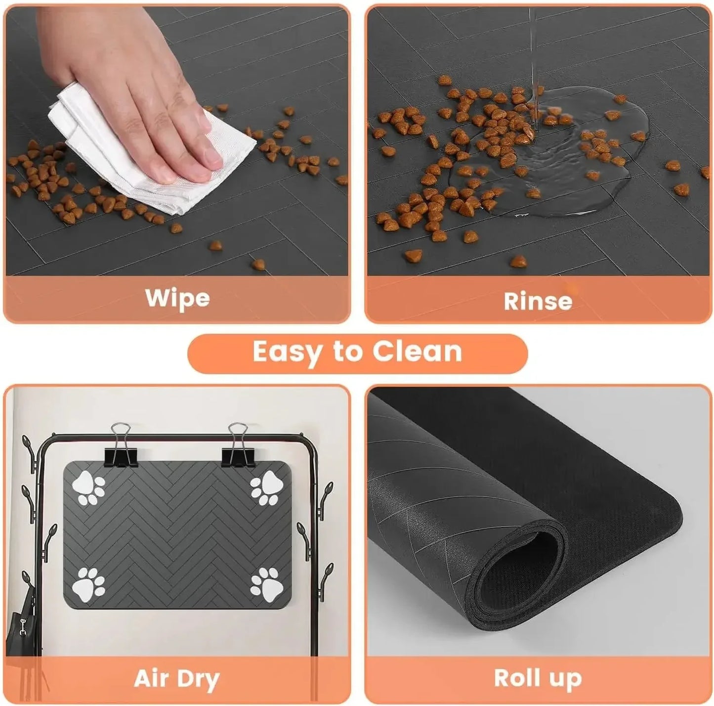 Absorbent Anti-Slip Pet Feeding Mat