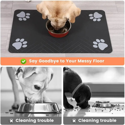 Absorbent Anti-Slip Pet Feeding Mat