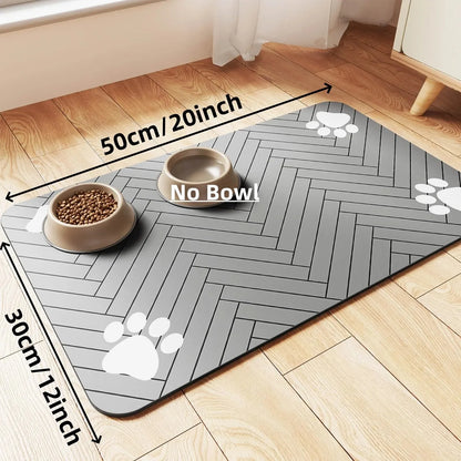 Absorbent Anti-Slip Pet Feeding Mat